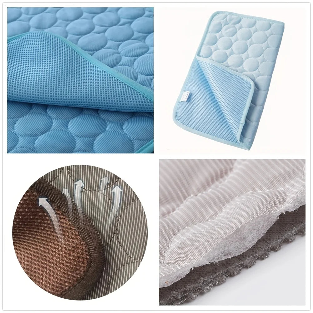 CoolNest™ Gel Cooling Mat – Summer Ice Pad Blanket for Dogs & Cats