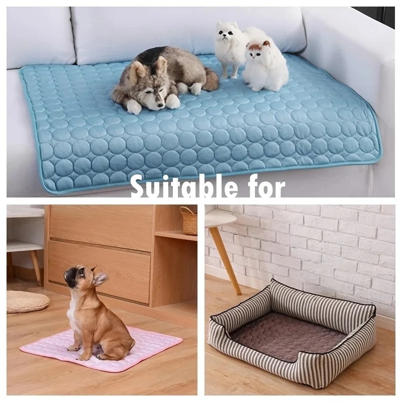 CoolNest™ Gel Cooling Mat – Summer Ice Pad Blanket for Dogs & Cats