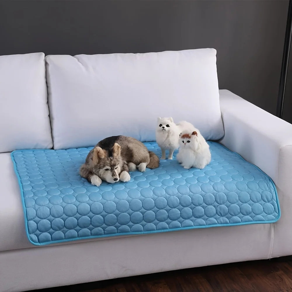 CoolNest™ Gel Cooling Mat – Summer Ice Pad Blanket for Dogs & Cats