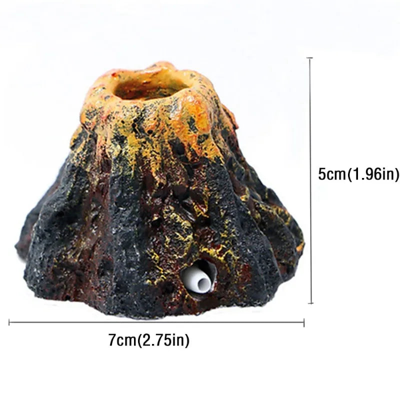 AquaBlast™ Volcano Air Bubble Stone – Decoration for Aquariums