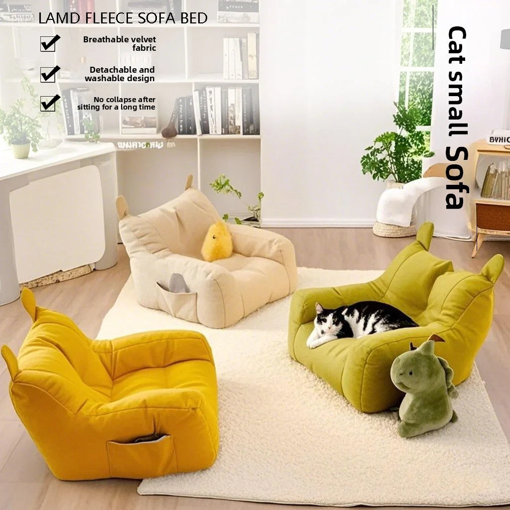 PawLounge™ Plush Pet Sofa