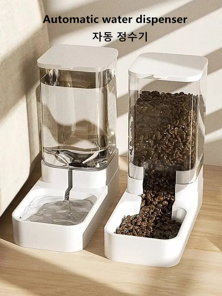 AutoFeast™ Gravity Feeder & Water Dispenser – High-Capacity Set for Cats & Dogs