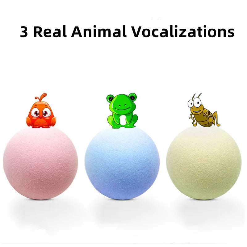 ChirpChase™ Sound Ball Toy Set – Interactive Rolling Toys for Curious Cats