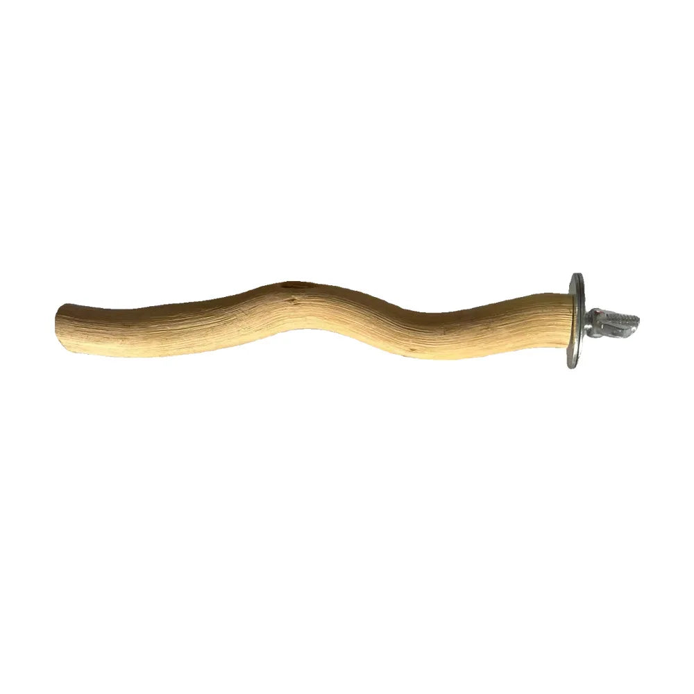 Natural Wooden Perch – Climbing & Paw-Grinding Stand for Birds