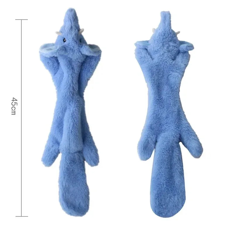 FlopTails™ Stuffing-Free Squeaky Toy – Crinkle & Chew Fun for Dogs