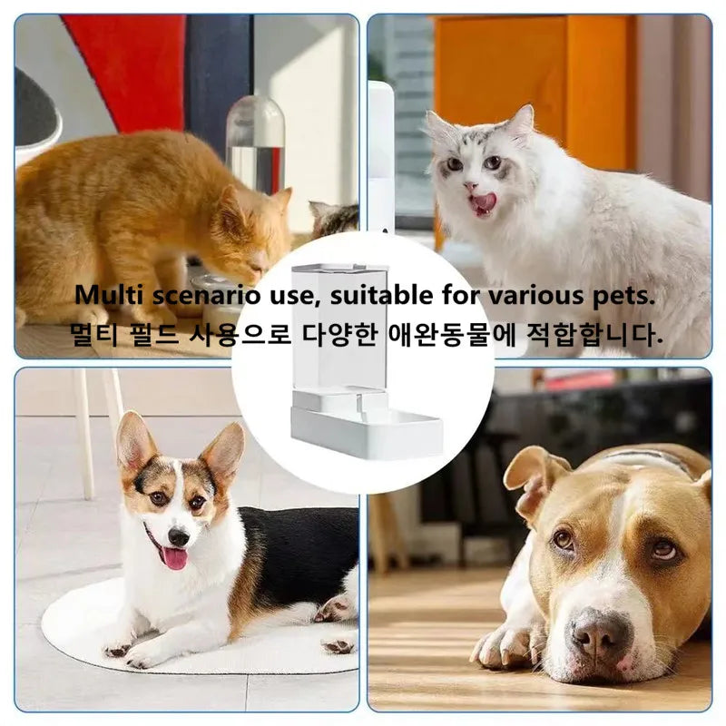 AutoFeast™ Gravity Feeder & Water Dispenser – High-Capacity Set for Cats & Dogs