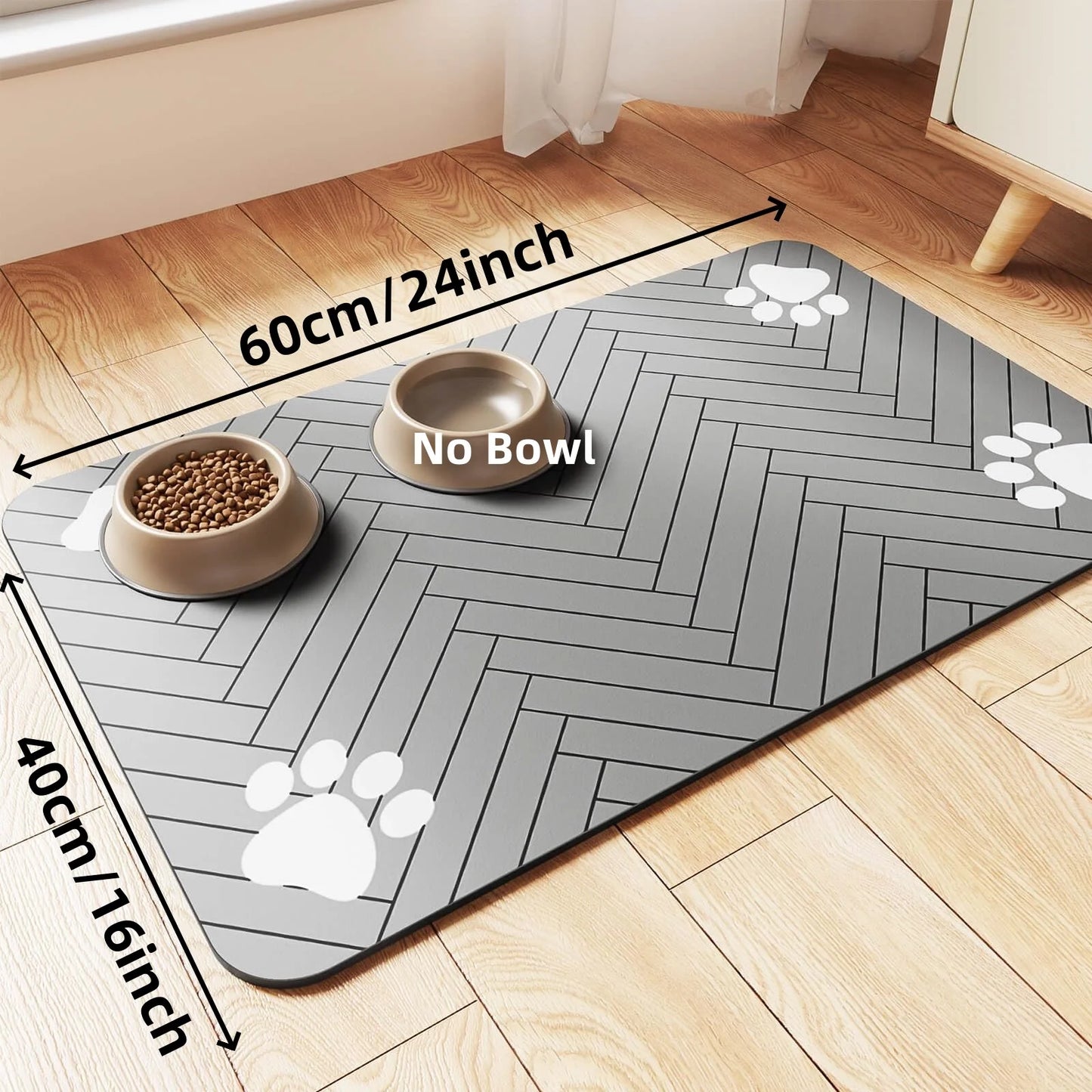 CleanPaws™ Waterproof Feeding Mat – Non-Slip Placemat for Dogs & Cats