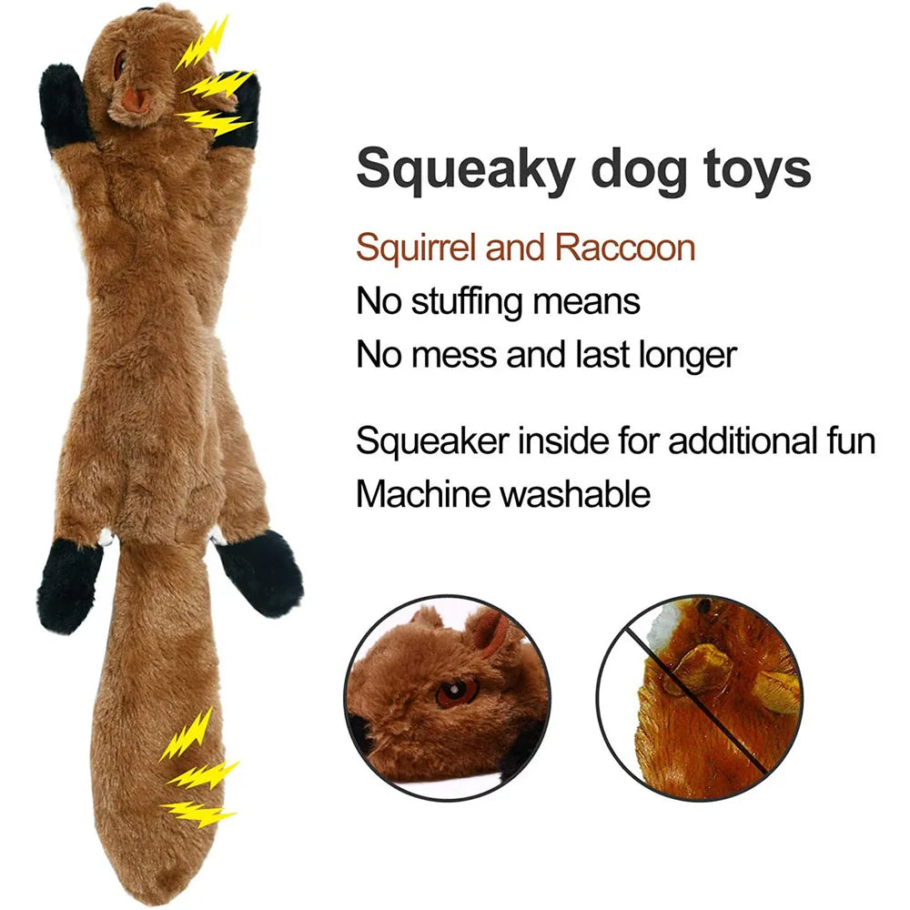 FlopTails™ Stuffing-Free Squeaky Toy – Crinkle & Chew Fun for Dogs