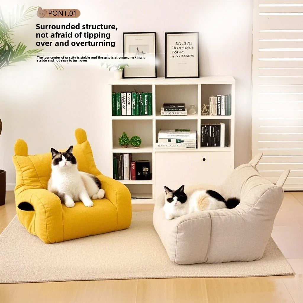 PawLounge™ Plush Pet Sofa