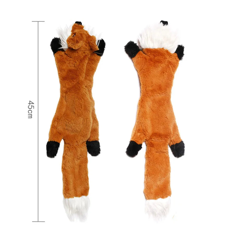 FlopTails™ Stuffing-Free Squeaky Toy – Crinkle & Chew Fun for Dogs