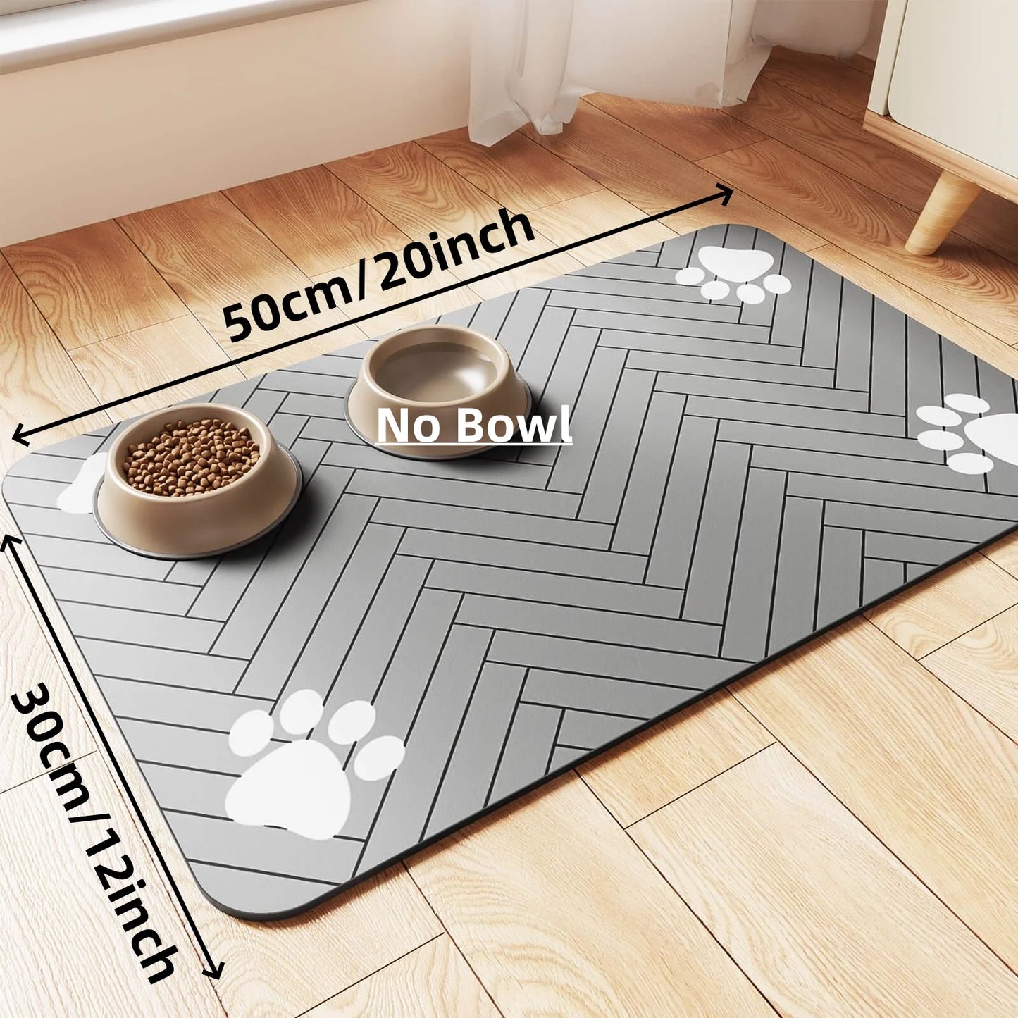 CleanPaws™ Waterproof Feeding Mat – Non-Slip Placemat for Dogs & Cats