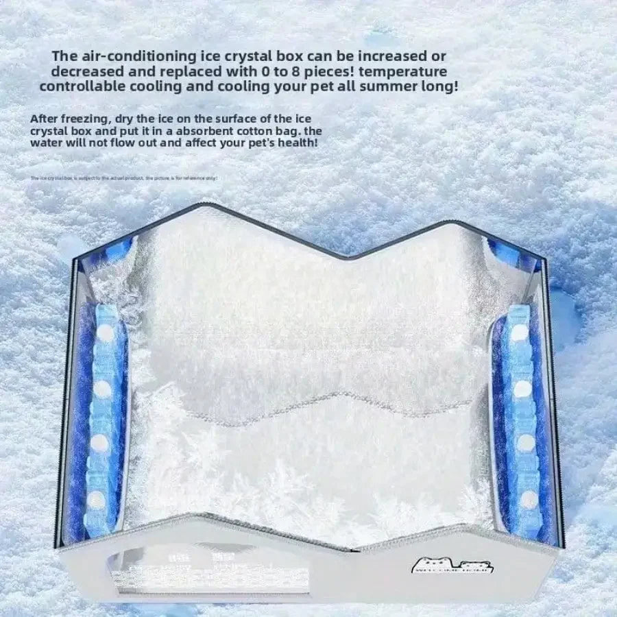 ChillPup™ Summer Cooling Pet House – Breathable Ice Bed for Cats & Small Do