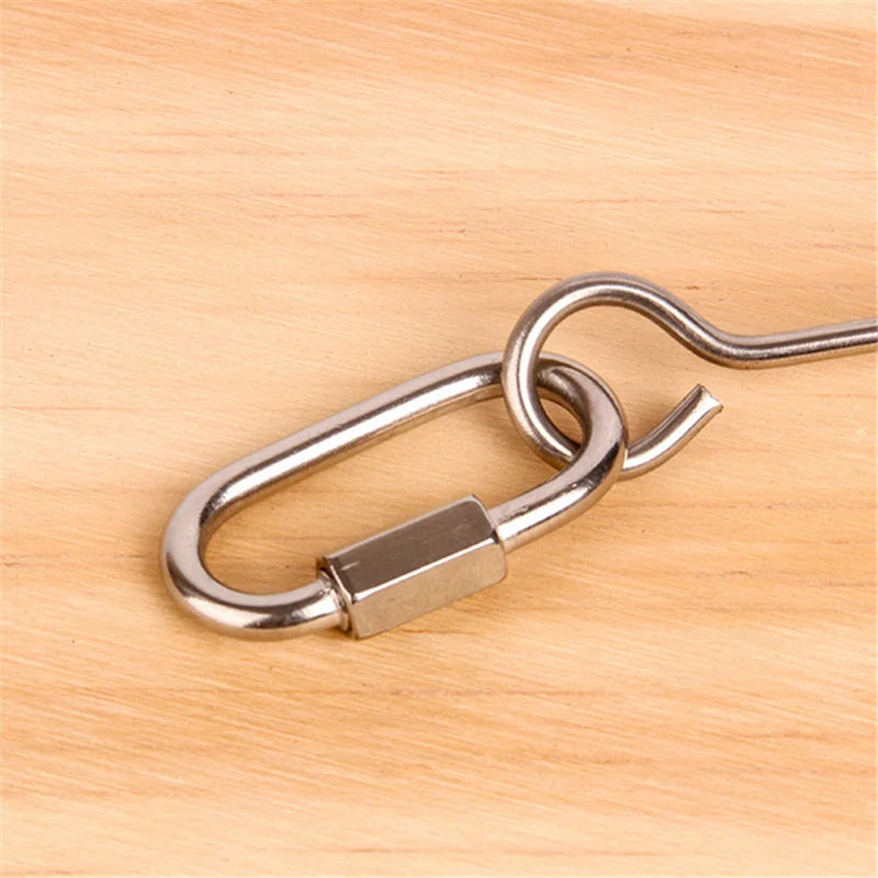 SnackSkewer™ Stainless Steel Fruit Holder – Hanging Cage Treat Toy for Birds
