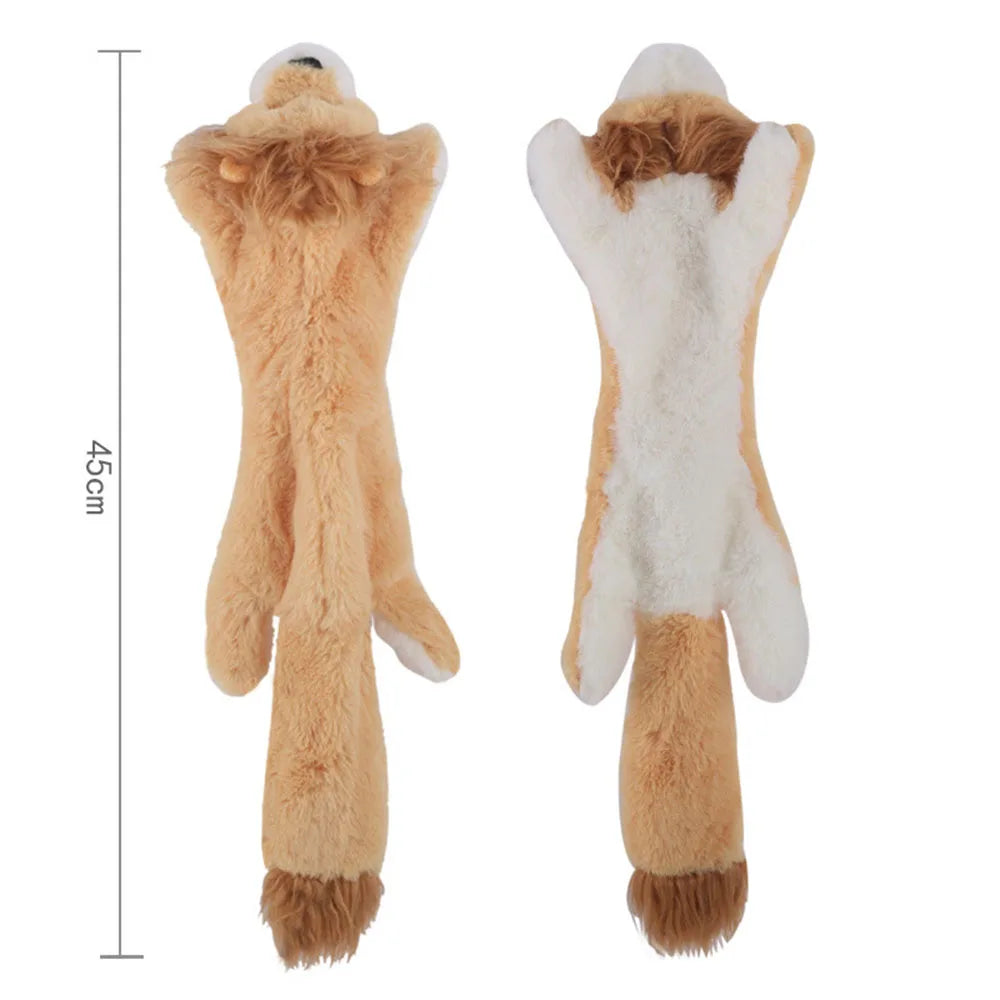 FlopTails™ Stuffing-Free Squeaky Toy – Crinkle & Chew Fun for Dogs