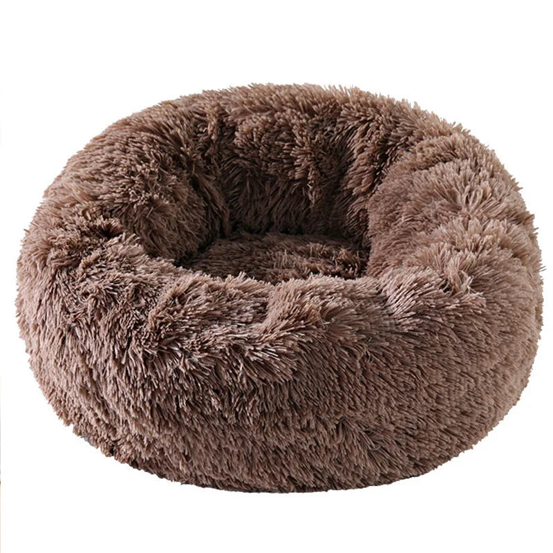 CozyCurl™ Winter Pet Nest – Plush, Washable Bed for Cats & Small Dogs