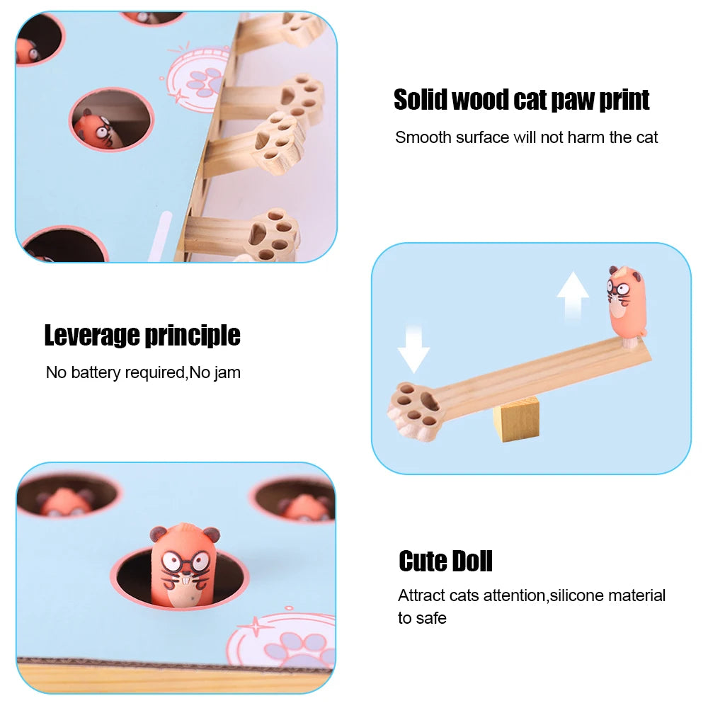 Whack-A-Mouse™ Cat Game Box – 3-in-1 Interactive Maze, Scratcher & Hunt Toy