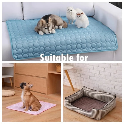 CoolNest™ Gel Cooling Mat – Summer Ice Pad Blanket for Dogs & Cats
