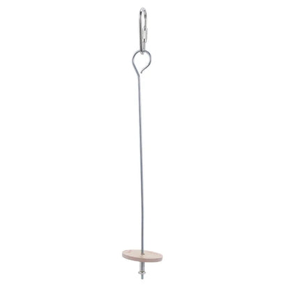 SnackSkewer™ Stainless Steel Fruit Holder – Hanging Cage Treat Toy for Birds