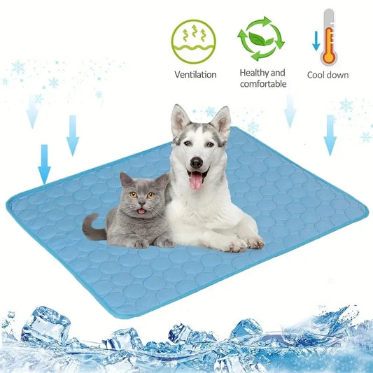 CoolNest™ Gel Cooling Mat – Summer Ice Pad Blanket for Dogs & Cats