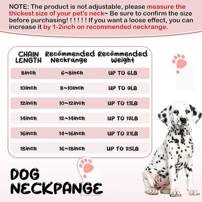 BlingBone™ Cuban Link Pet Chain – Diamond-Cut Collar for Dogs & Cats