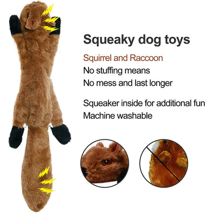 FlopTails™ Stuffing-Free Squeaky Toy – Crinkle & Chew Fun for Dogs