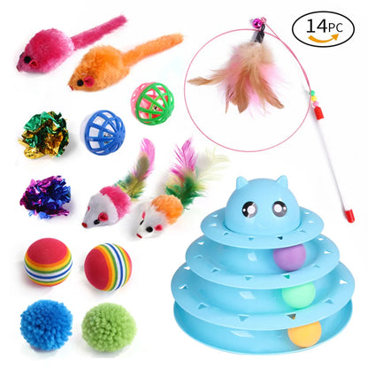 PurrPlay™ Cat Toy Set – Wands, Mice, Balls & More