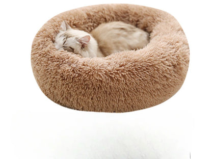 CozyCurl™ Winter Pet Nest – Plush, Washable Bed for Cats & Small Dogs