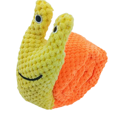 SnailSniff™ Plush Puzzle Feeder – Interactive Squeaky Toy for Dogs & Puppies