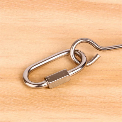 SnackSkewer™ Stainless Steel Fruit Holder – Hanging Cage Treat Toy for Birds