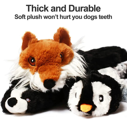 FlopTails™ Stuffing-Free Squeaky Toy – Crinkle & Chew Fun for Dogs