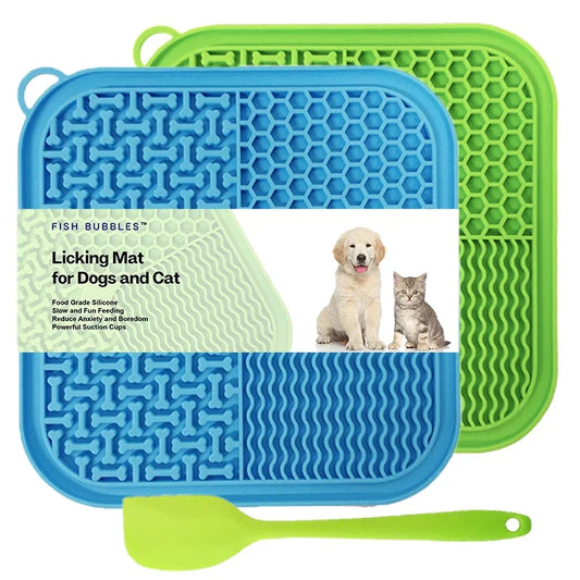 CalmiChew™ Licking Mat – Suction-Backed Slow Feeder for Dogs & Cats