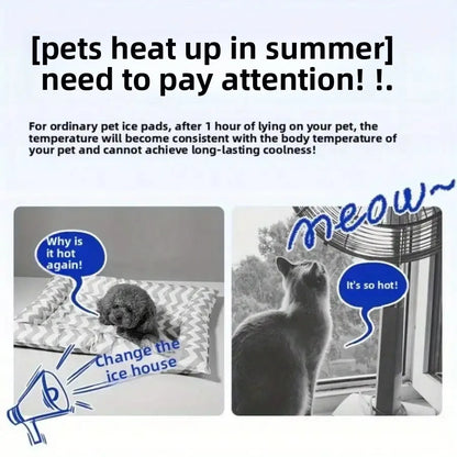 ChillPup™ Summer Cooling Pet House – Breathable Ice Bed for Cats & Small Do