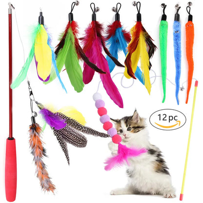 PurrPlay™ Cat Toy Set – Wands, Mice, Balls & More