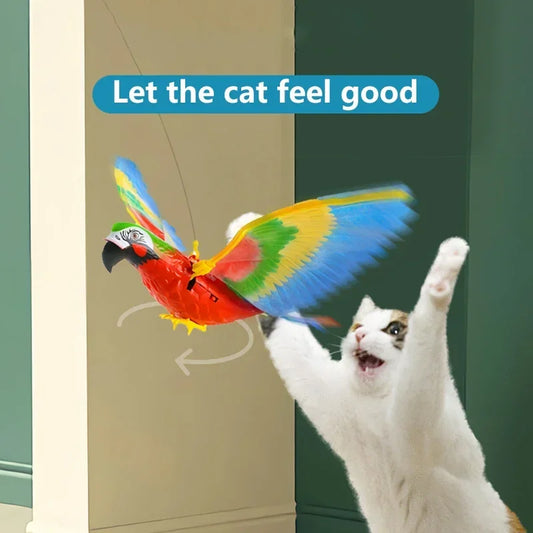SkyChirp™ Electric Flying Bird Toy – Interactive Hanging Teaser for Cats