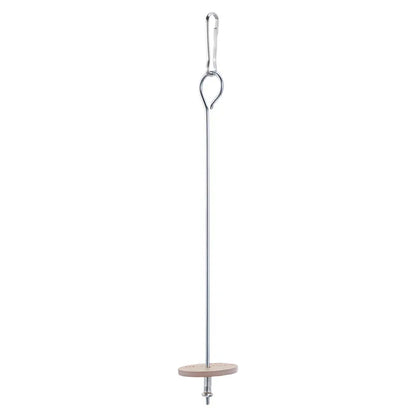 SnackSkewer™ Stainless Steel Fruit Holder – Hanging Cage Treat Toy for Birds