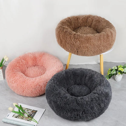 CozyCurl™ Winter Pet Nest – Plush, Washable Bed for Cats & Small Dogs